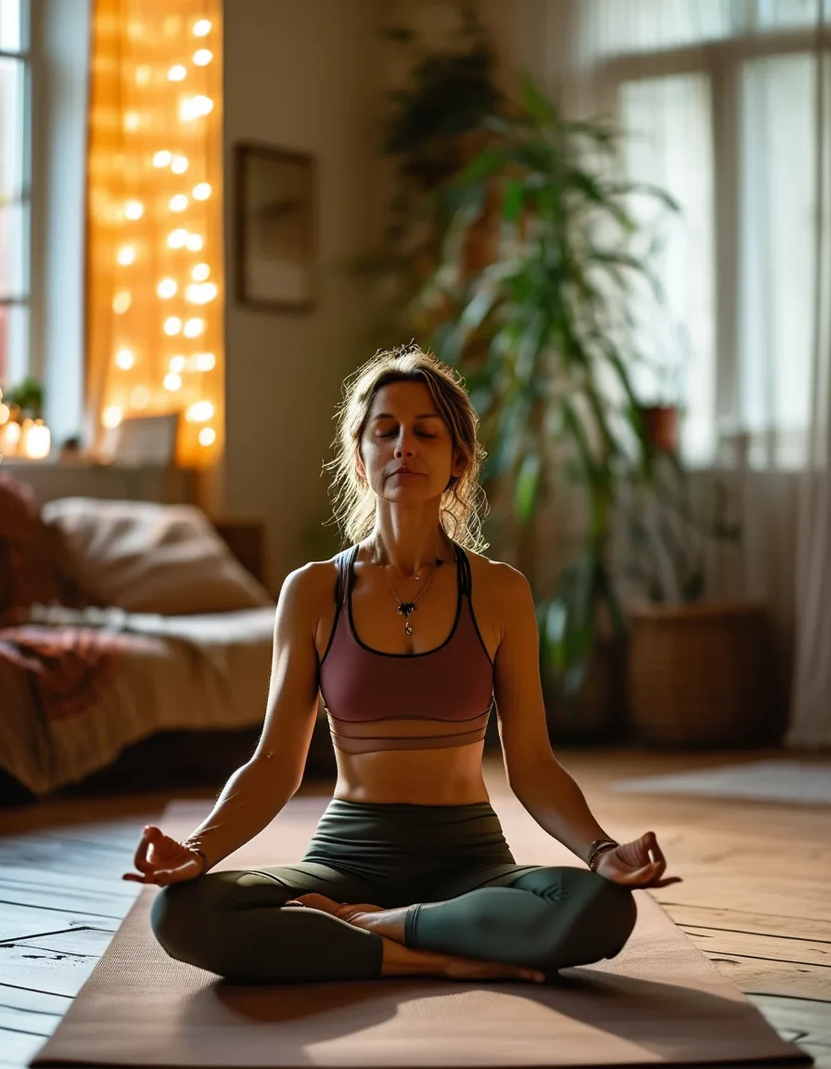The Lighting Mistake That's Making Your Home Yoga Corner Feel Wrong
