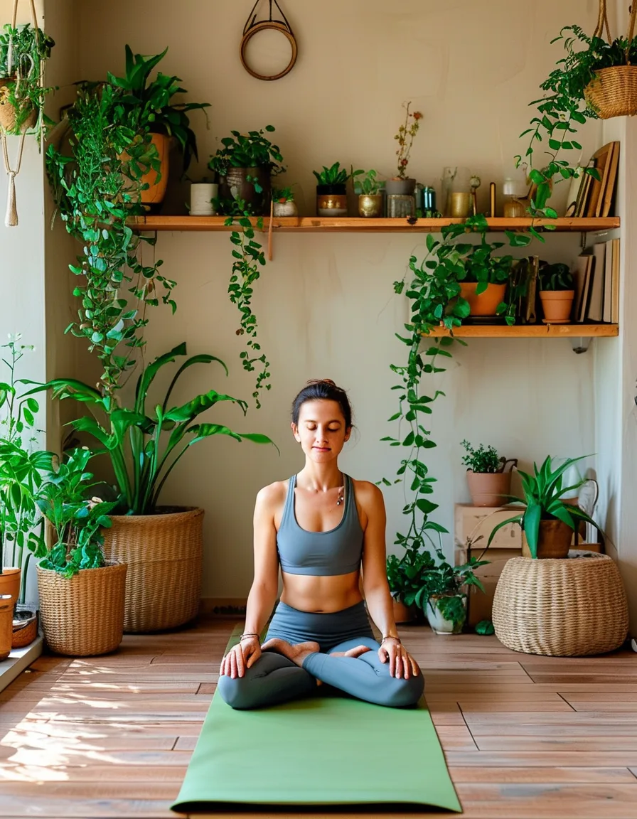 How to Set Up a Home Yoga Space (A Corner That Invites You to Practice)
