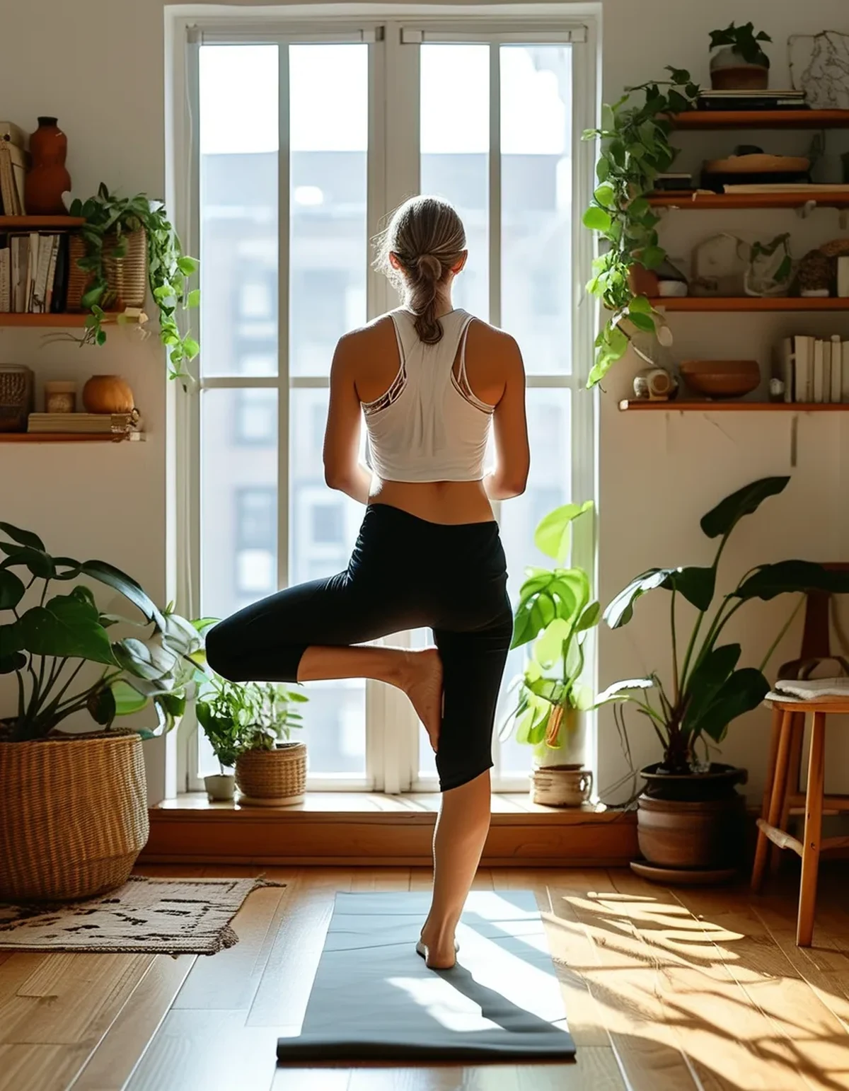 How to Set Up a Real Yoga Corner in a Small Apartment Without It Taking Over